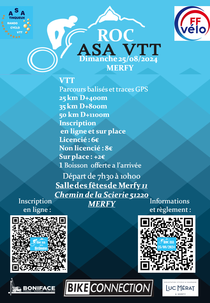 Affiche de RocAsa Vtt (22ème édition) à Merfy