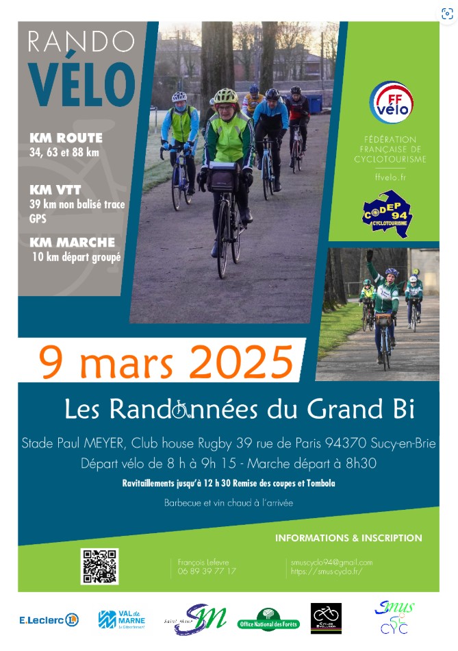 Affiche de La 45ème Randonnées du GRAND BI aux Bruyères
