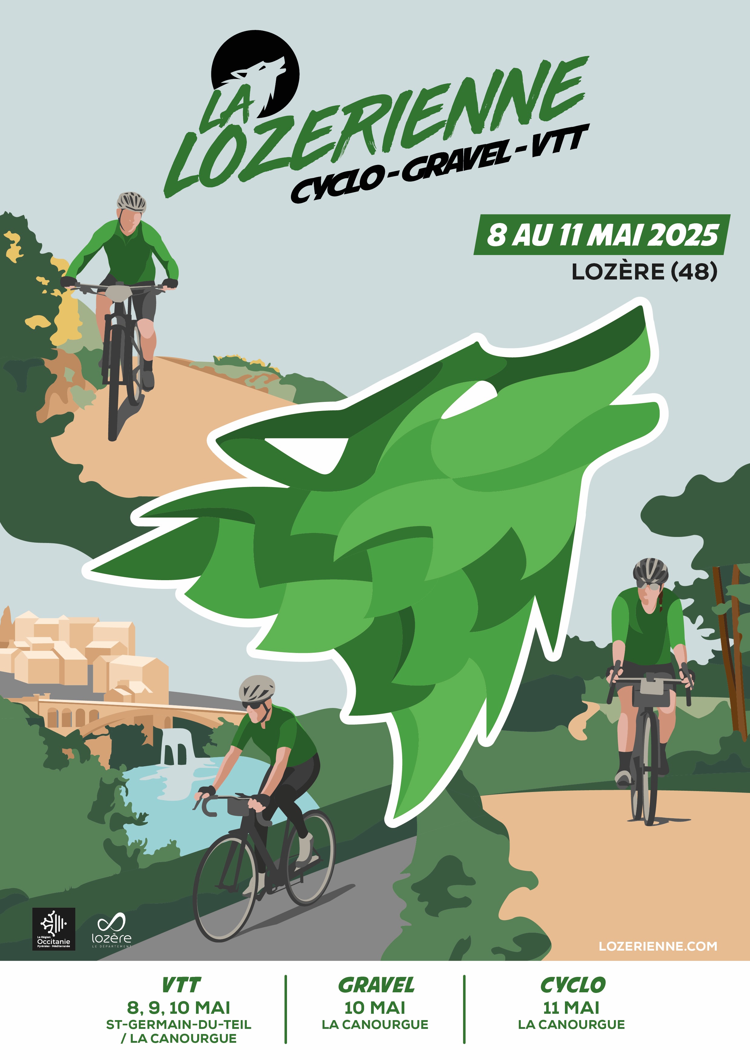 Affiche Lozérienne VTT (14ème édition) 2025