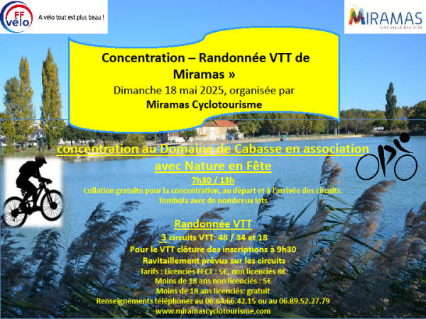 Affiche de Concentration / Randonnée VTT à Miramas