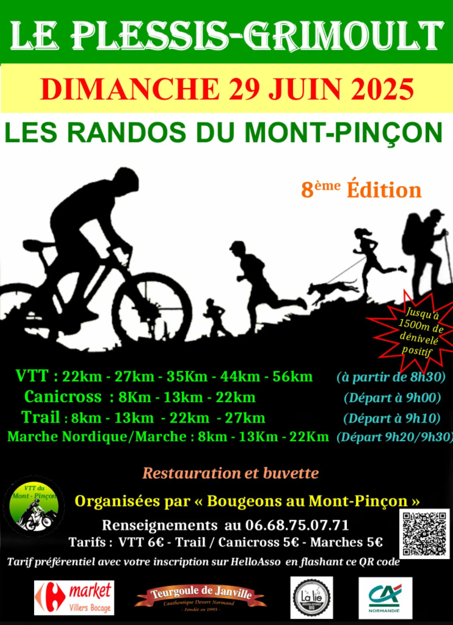 Affiche de Les Randos du Mont-Pinçon (8ème édition) au Plessis-Grimoult