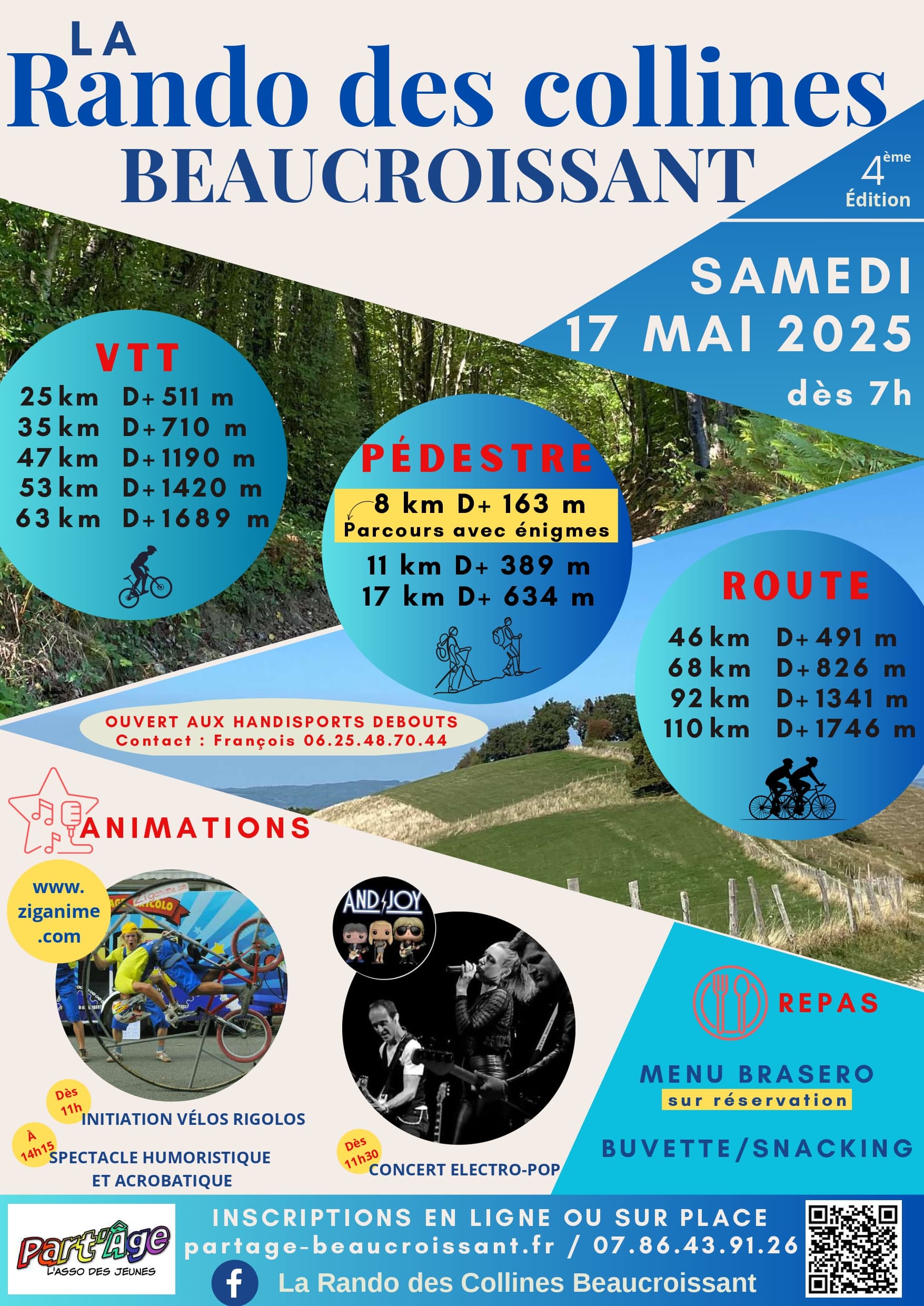 Affiche de La 4ème Rando Des Collines à Beaucroissant