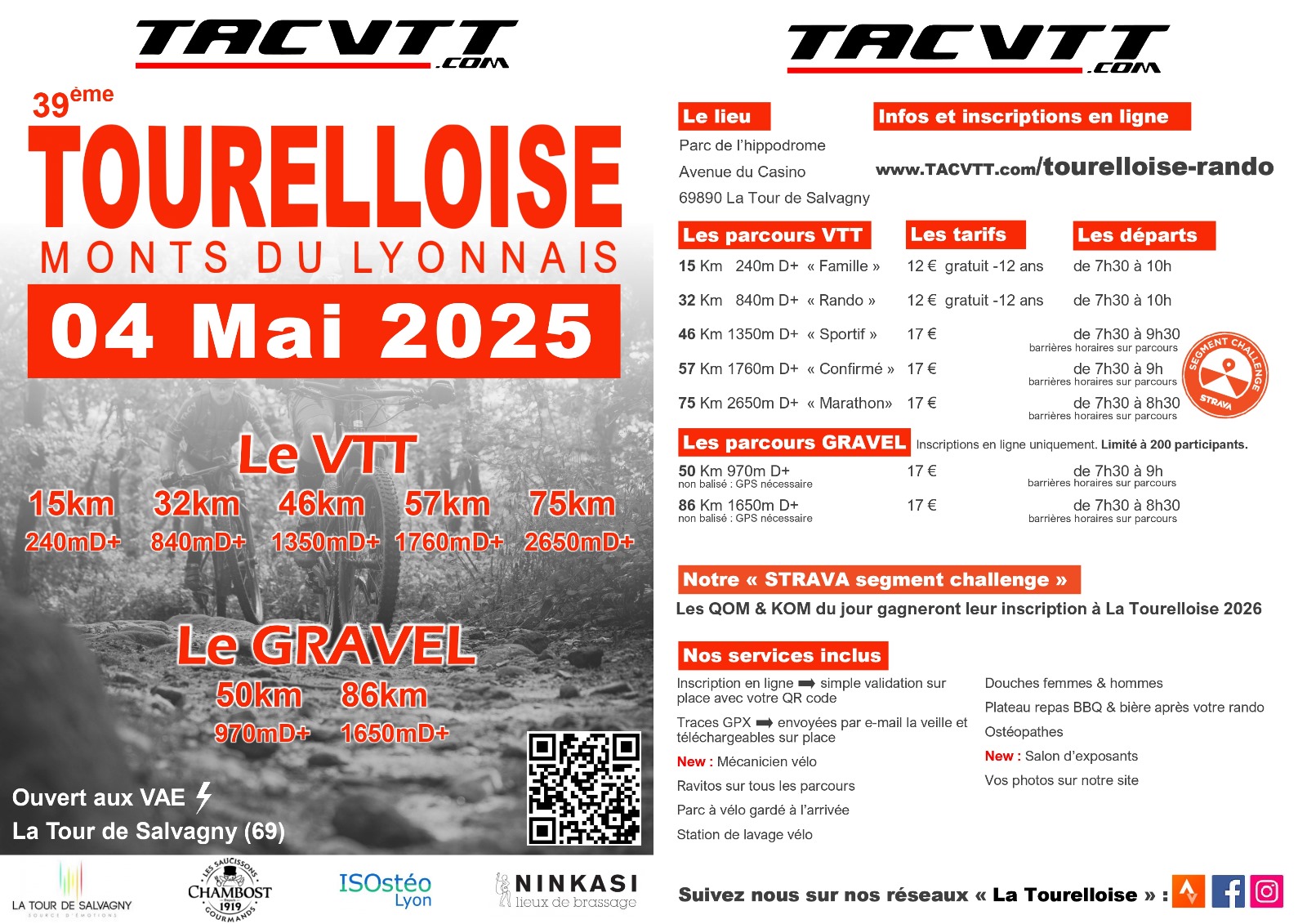 Affiche de La 39ème Tourelloise VTT Monts du Lyonnais à La Tour-de-Salvagny