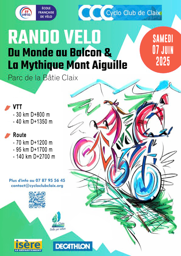 Affiche de La 16ème Randonnée du Monde au Balcon à Claix