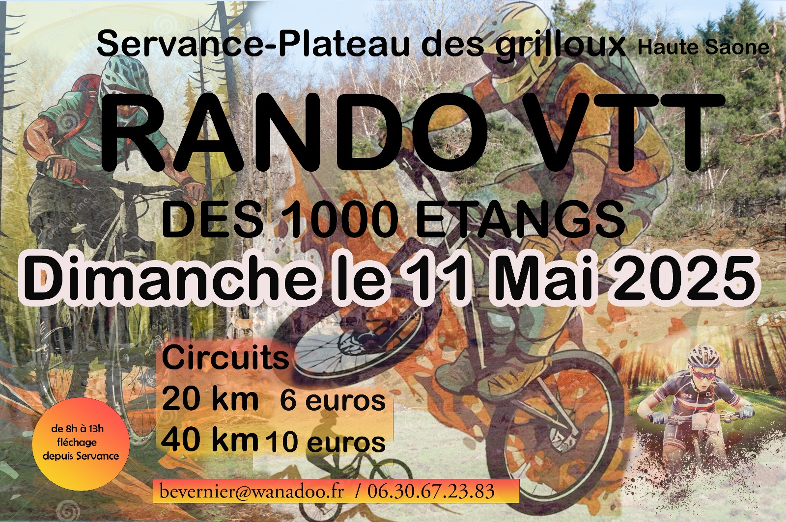 Affiche de Une randonnée VTT à Servance