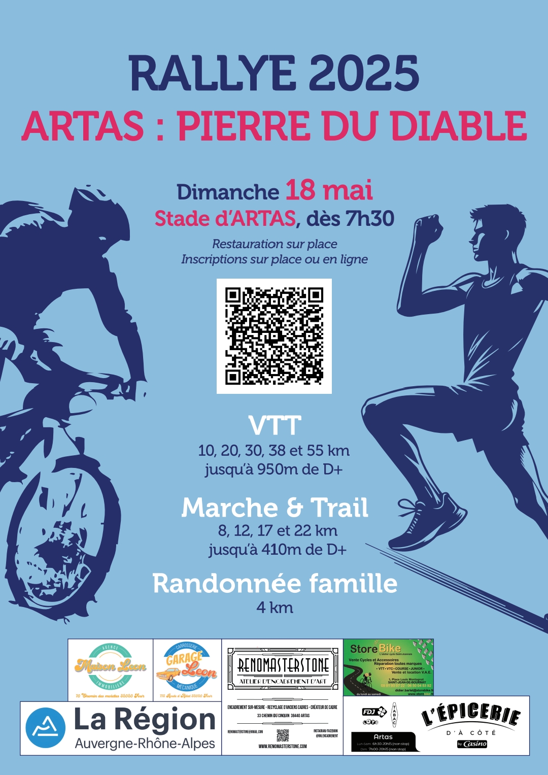 Affiche de Rallye VTT de la Pierre du Diable (28ème édition) à Artas