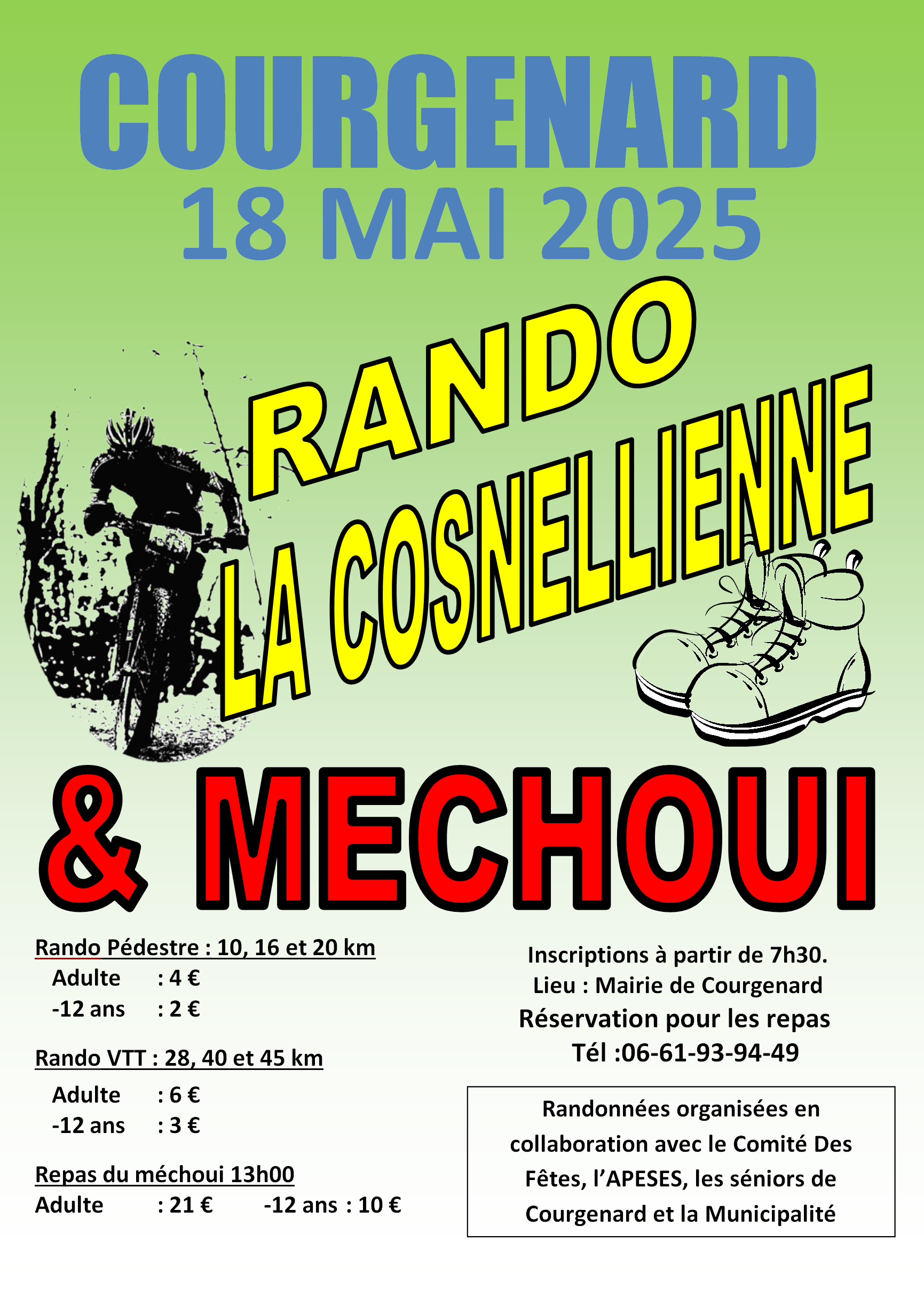 Affiche de La 18ème Randonnée La Cosnélienne à Courgenard