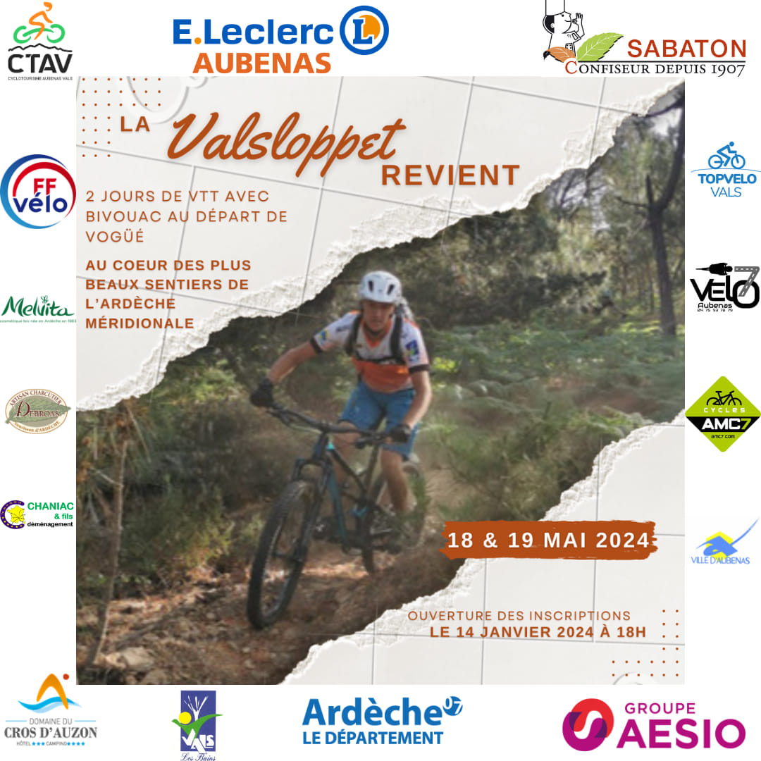 Affiche Valsloppet VTT (21ème édition) 2024