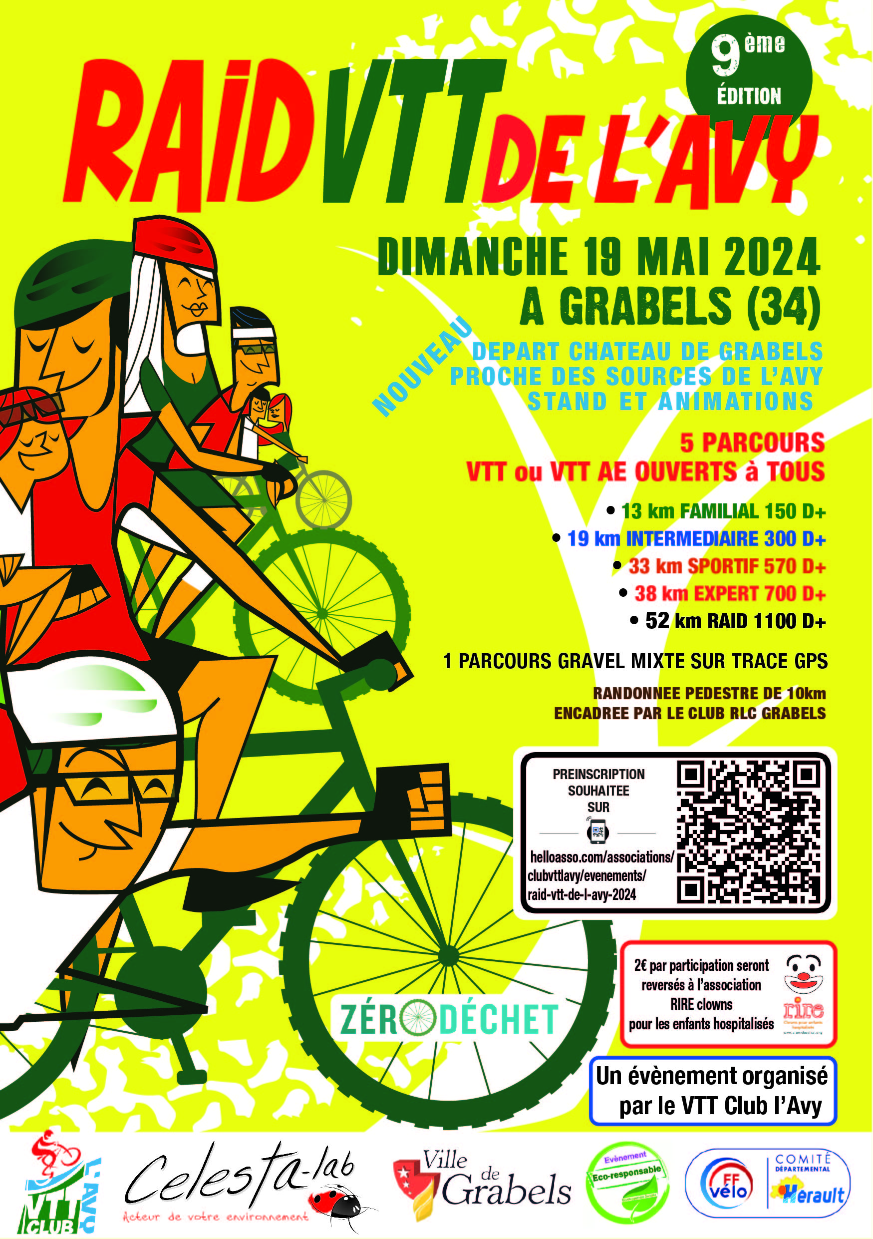 Affiche RAID VTT L'AVY (9ème  édition) 2024