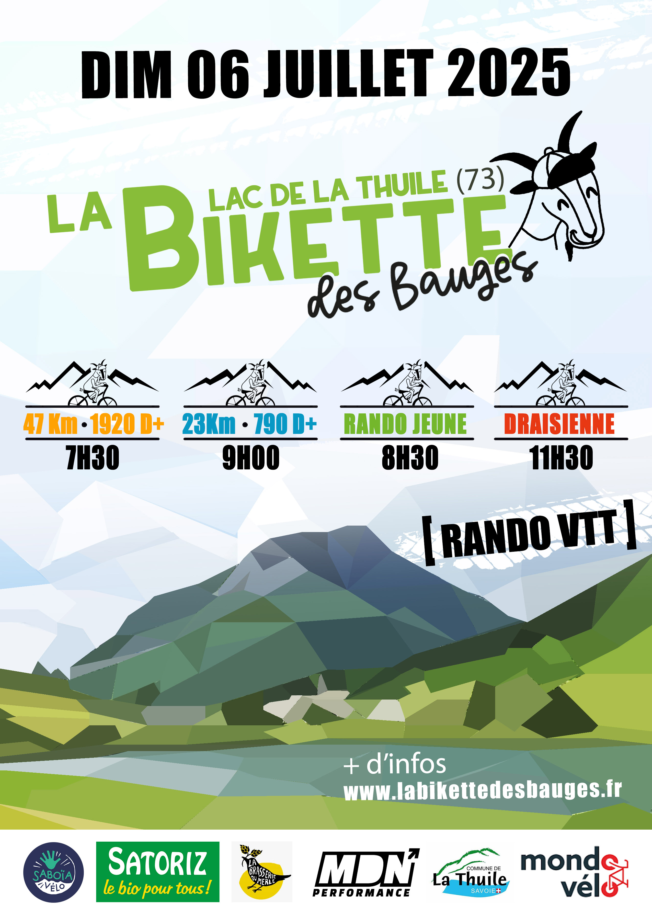 Affiche de La 4ème bikette des Bauges à La Thuile